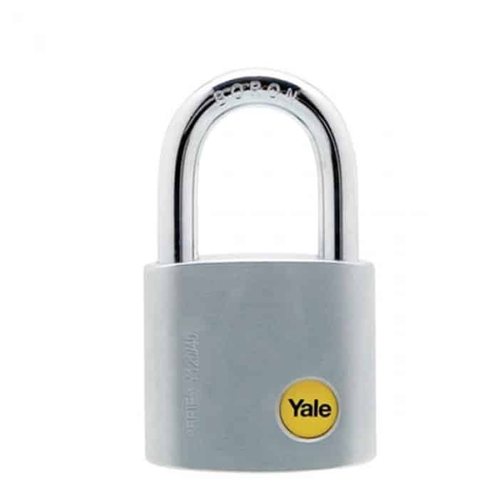 Yale Y120/40 Satin Chrome Boron Shackle Padlock 40mm