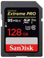 SANDISK SD EXTREME PRO 95MB/S 128GB