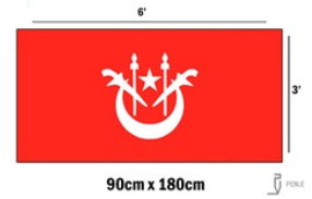 BENDERA BESAR KELANTAN (SAIZ : 3FT x 6FT / 90CM x 180CM )