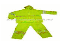 HIGH VISIBILITY RAINSUIT - LIME GREEN