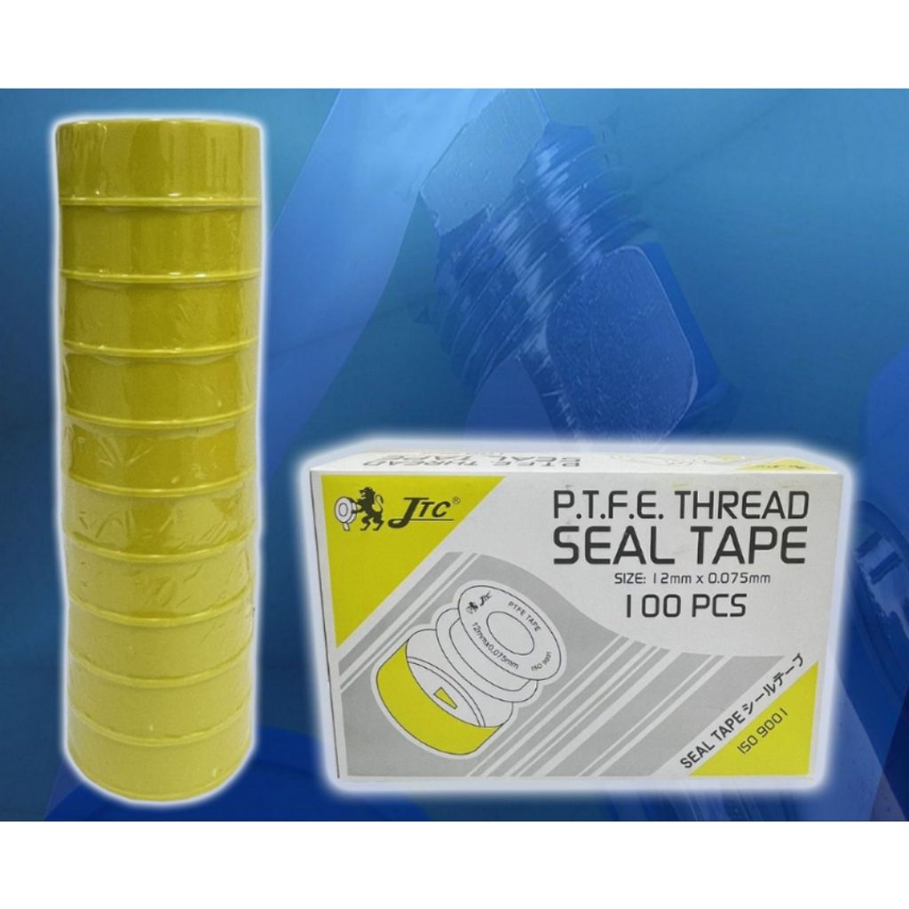 (100PCS 1BOX) Pipe White Tape 12mm x 0.075mm x 7.5m SEALING TAPE WHITE TAPE