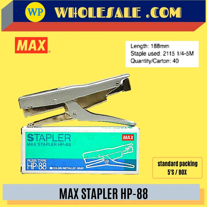 MAX STAPLER HP-88 (PLIER TYPE) / Max / Stapler / HP-88 / Plier Type / Max Stapler HP-88 (PLIER TYPE)