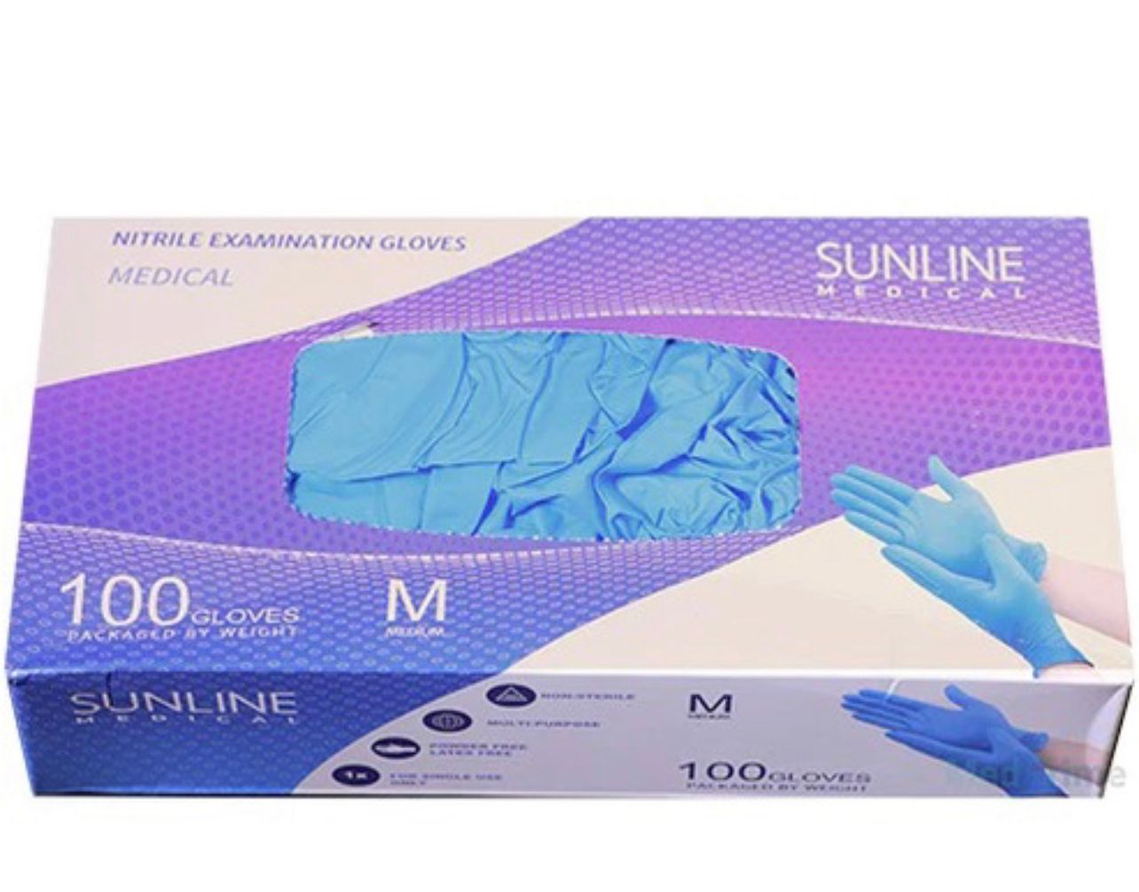 NG Disposable NITRILE GLOVE Powder Free /SARUNG TANGAN 100pcs Nitrile Glove Blue/Black