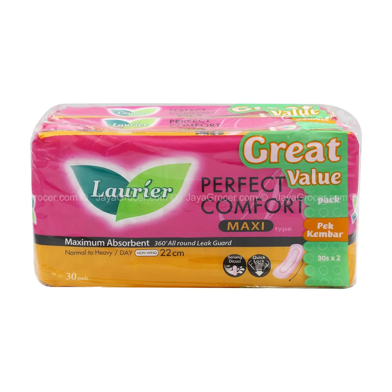 Loose 1 Pack x 30pcs Laurier Perfect Comfort Maxi 22cm