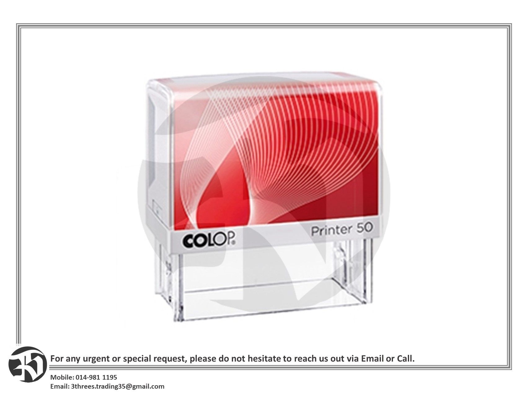 Colop Customized Rubber Stamps P10/P20/P30/P40/P50/P60