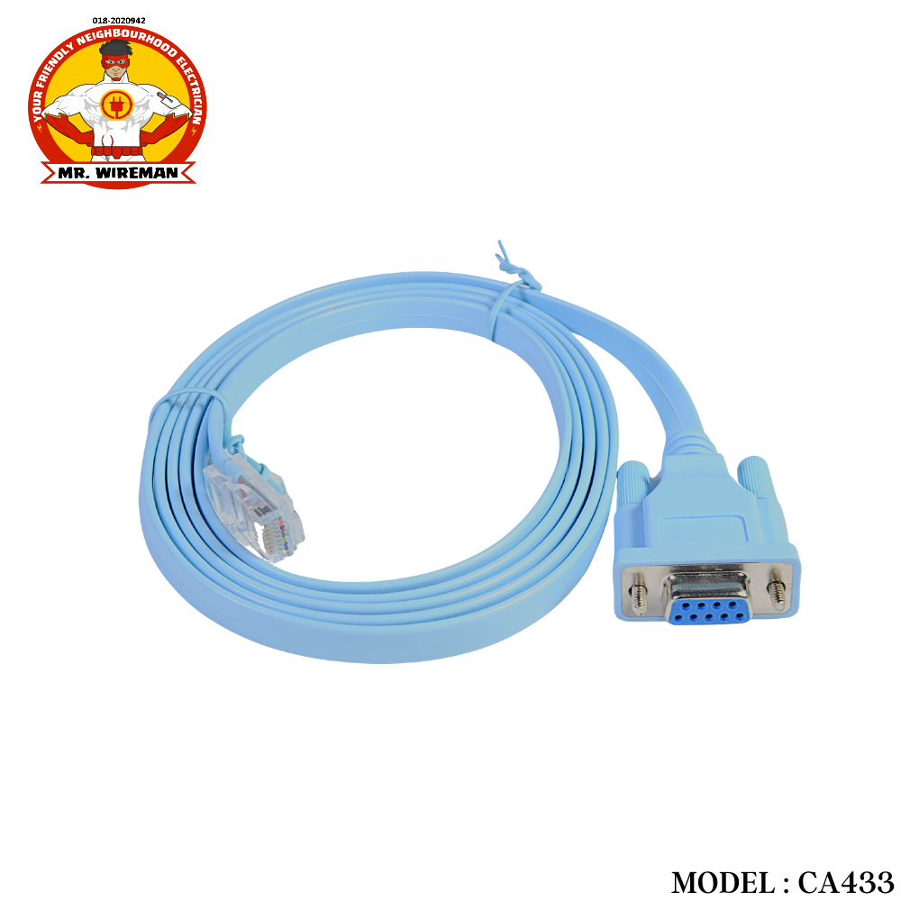 CA433 DB9 Female to RJ45 鈥�Console Cable 1.8Meter