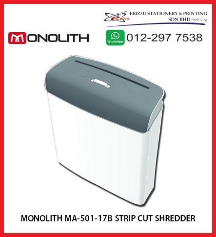 MONOLITH MA-501-17B STRIP CUT SHREDDER