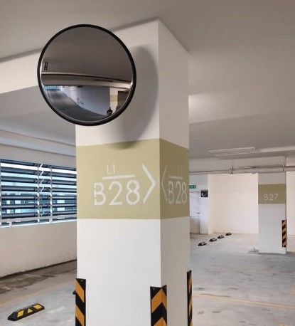 STAINLESS STEEL CONVEX MIRROR INDOOR 24 INCHES