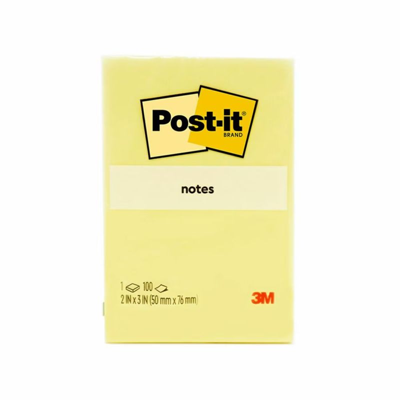 3M POST IT NOTE 656 2 X 3 INCH YELLOW  3M656YE
