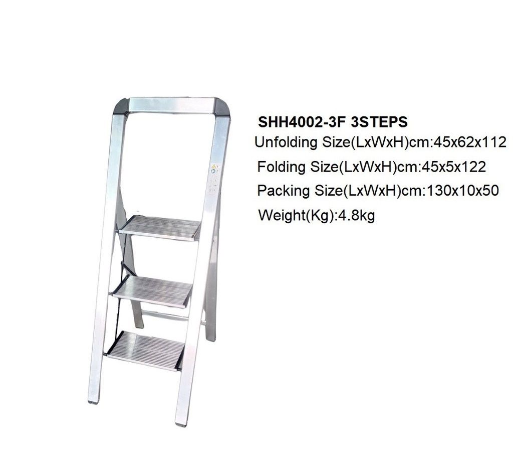 OEM 3-Steps Aluminum Folding Step Ladder SHH4002-3F