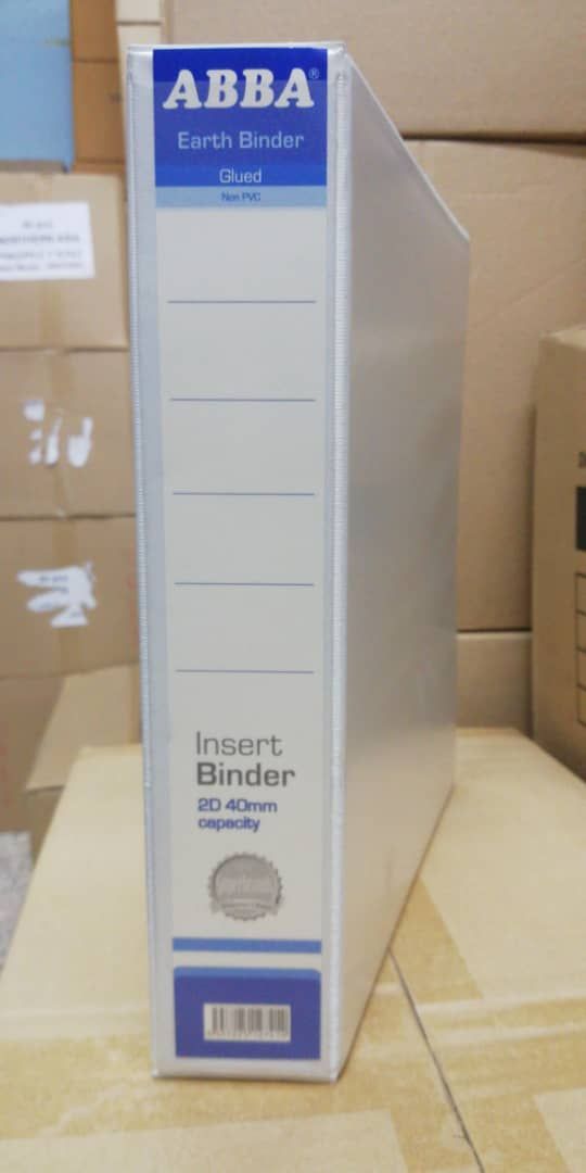 Insert Binder A4 2D Ring File 40mm (ABBA)