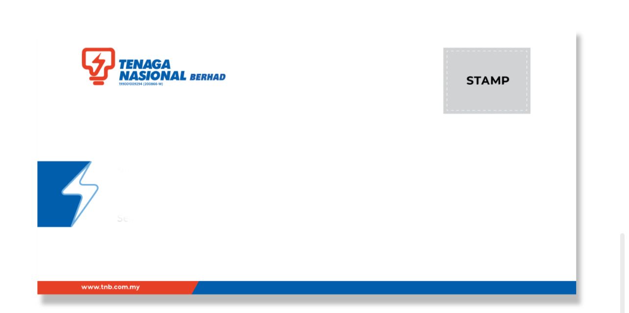 TNB Envelope DL - 22cm(W) x 11cm(H) -500 pcs per carton