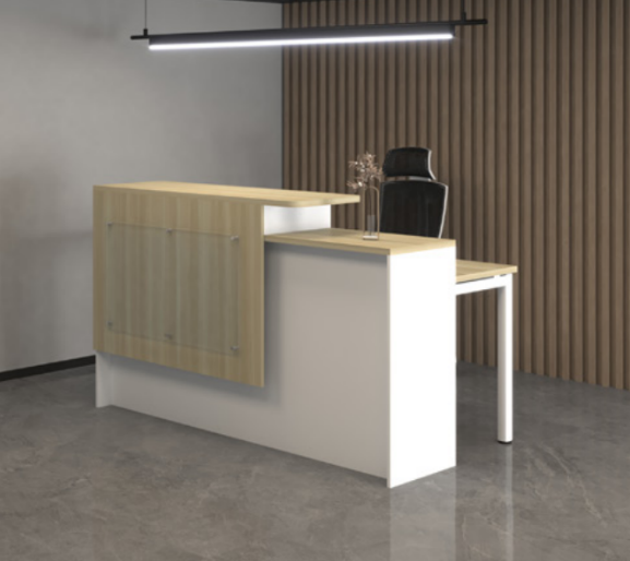 SL55-SERIES RECEPTION COUNTER / EXECUTIVE RECEPTION COUNTER) / B-SCT 1800 / 1838W X 404D X 1050H / MEJA KAUNTER