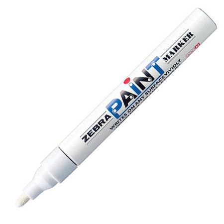 Zebra Paint Marker Pen White