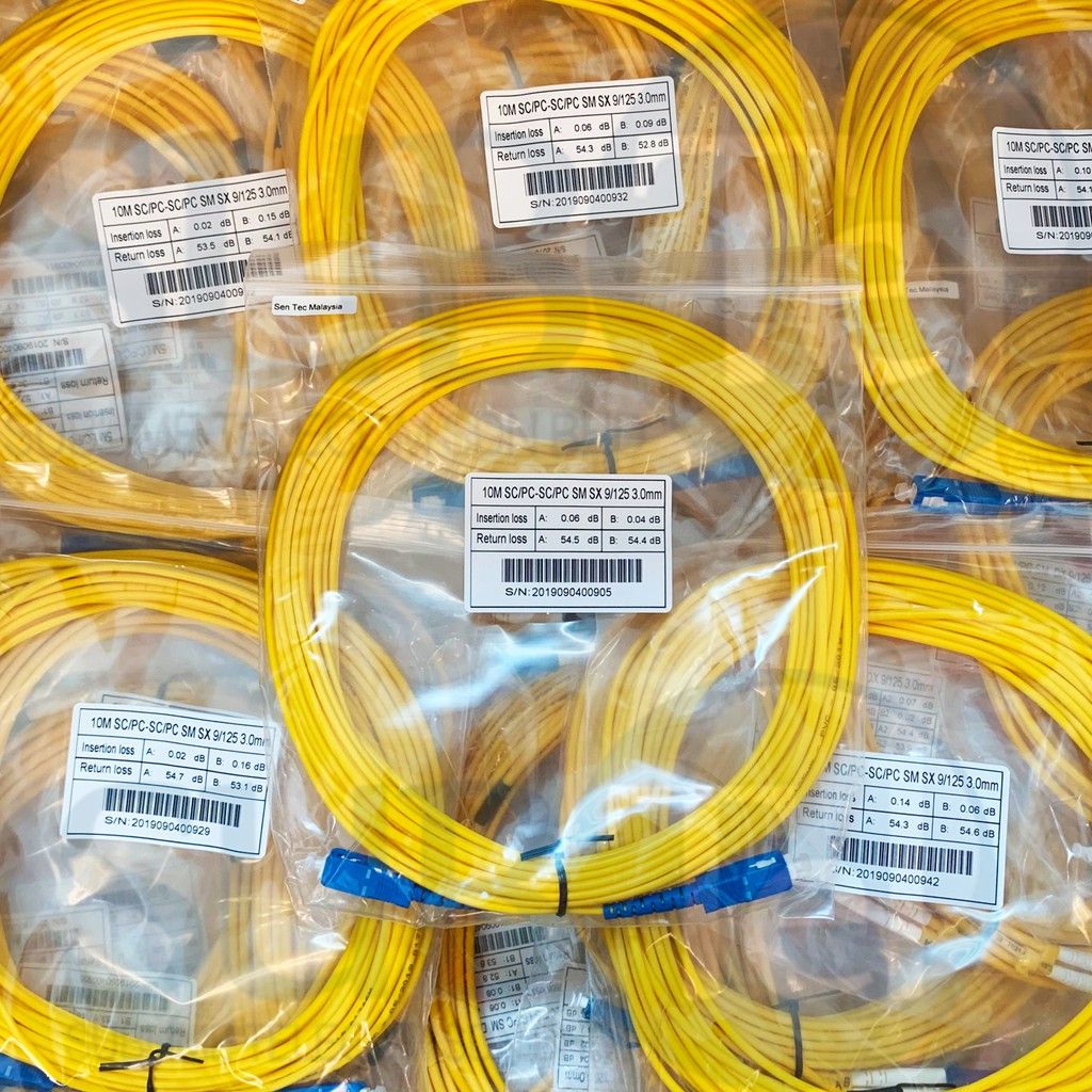 Single Mode Fiber Optic Patch Cord Cable-20M SM SMF jumper SC/SC UPC meter