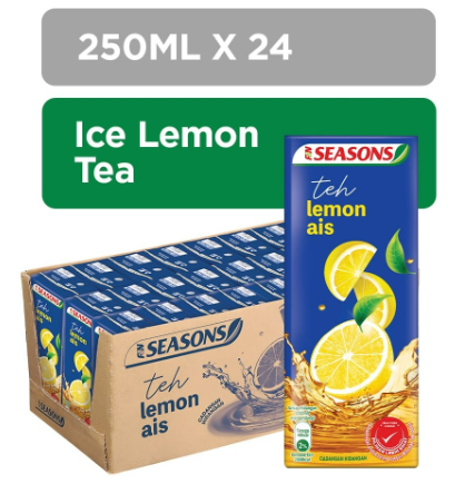 F&N SEASONS ICE LEMON TEA 24 X 250MM