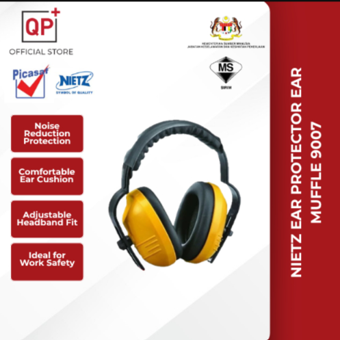 NIETZ EAR PROTECTOR EAR MUFFLE 9007 EAR DEFENDER 9005 (NOISE REDUCTION) l PELINDUNG TELINGA l 耳罩-EAR MUFFLE 9007