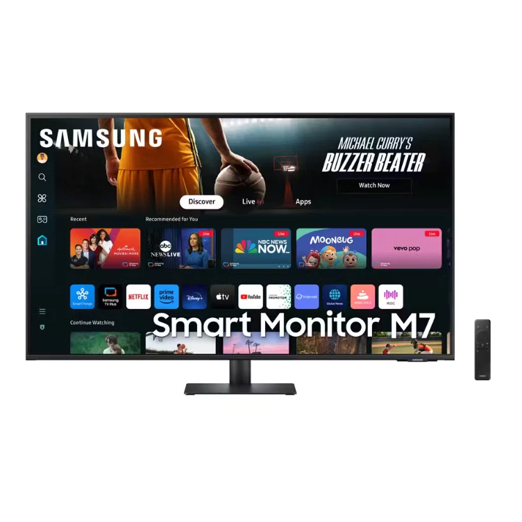 SAMSUNG M7 Series M70D LS43DM702UEXXS - 43" (4K UHD, VA, 60Hz, 4ms, Smart Monitor with Built in Speaker)