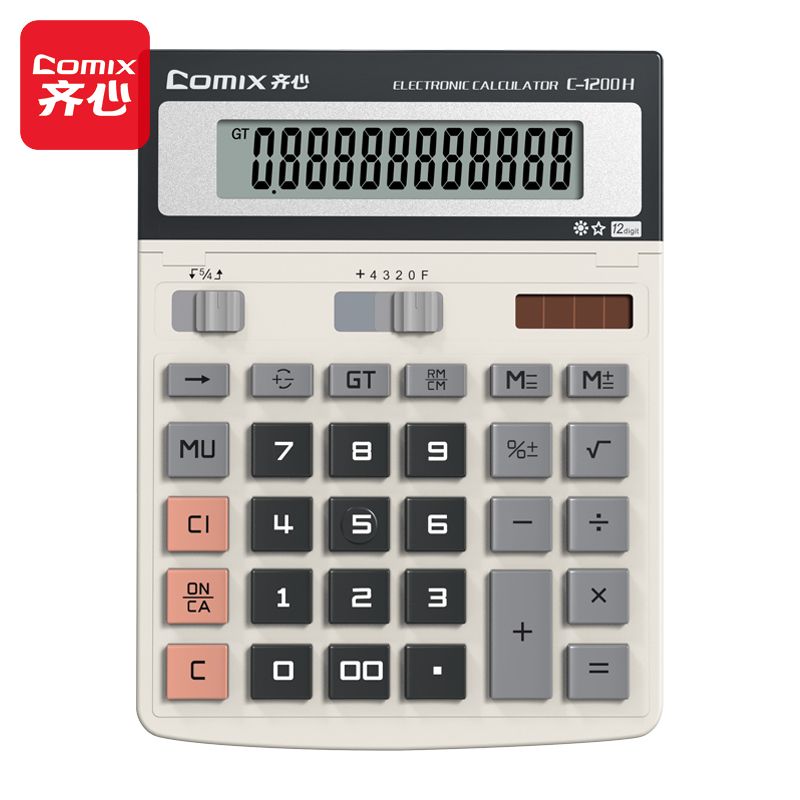 Comix Calculator 12-digital Double Power