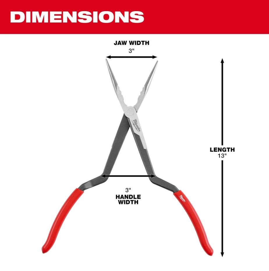 Milwaukee 2PC Long Reach Pliers Set