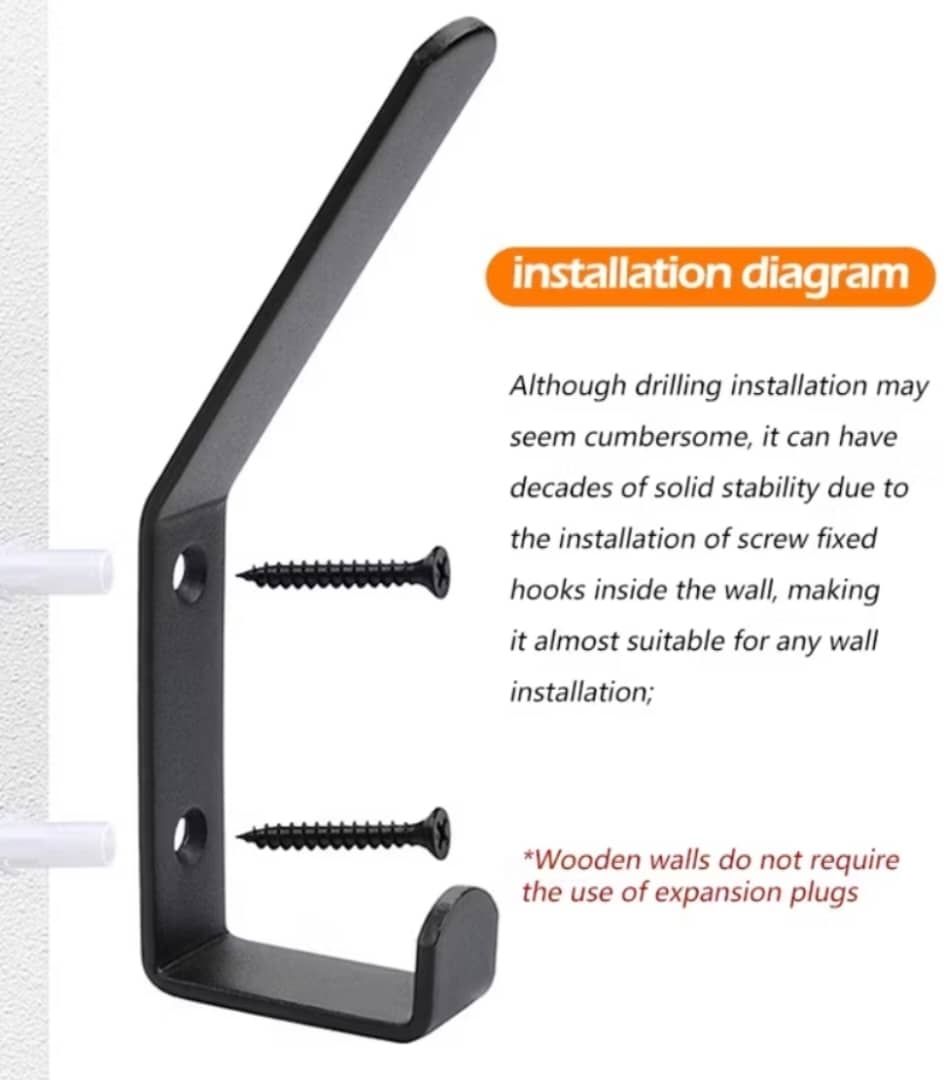 Hook Wall Hanger - Metal Hook L type, Thickness 3.3mm