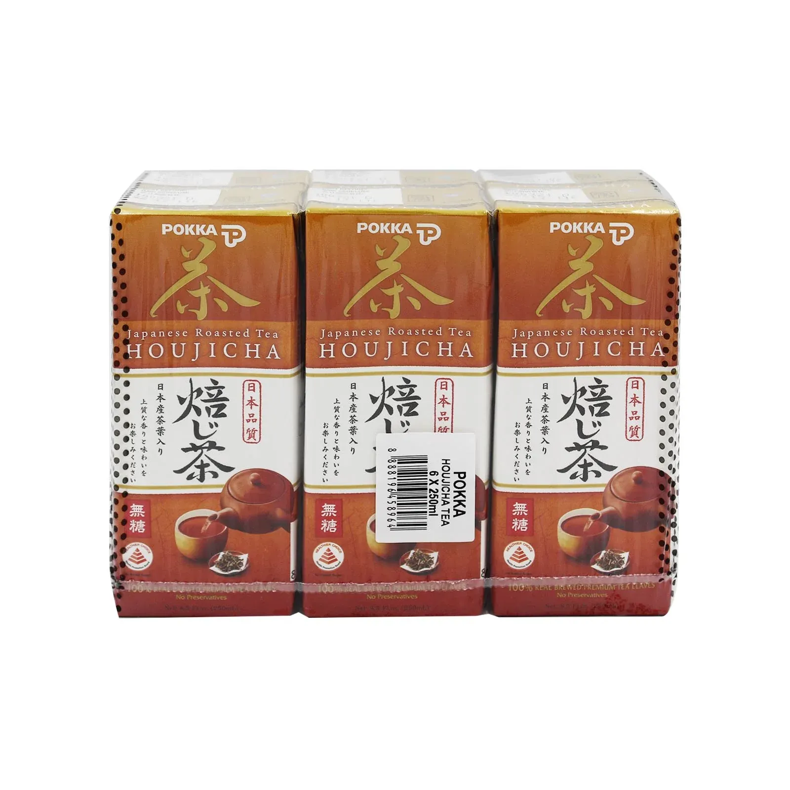 Pokka Houjicha 24 x 6s x 250ml
