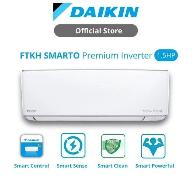 Daikin 1.5HP Aircond termasuk kos pemasangan 56 kaki