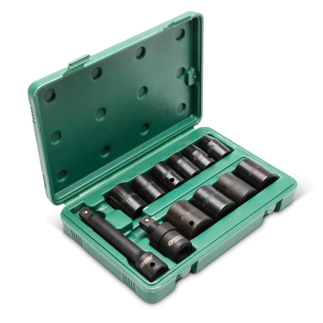 Sata 12PC. 1/2” DR. IMPACT SOCKET SET (S.A.E.)
