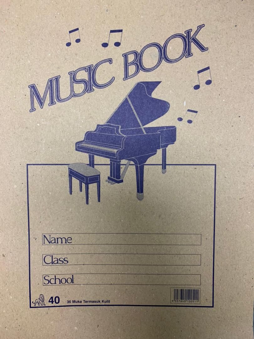 MUSIC BOOK 40 PAGES INCLUDING COVER