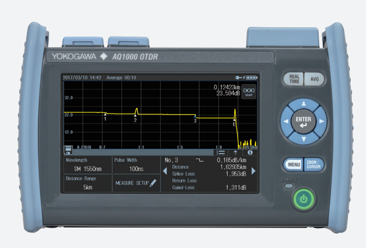 Yokogawa OTDR, 1310/1550nm 32/30dB(typ),Visible Light Source (VFL),SC