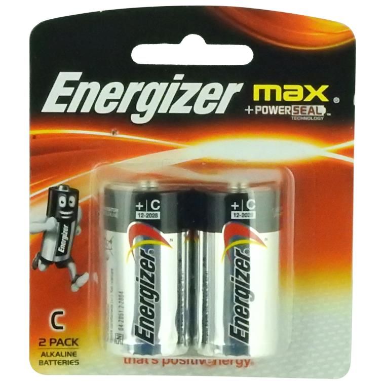 Energizer Max Battery C Pack of 2