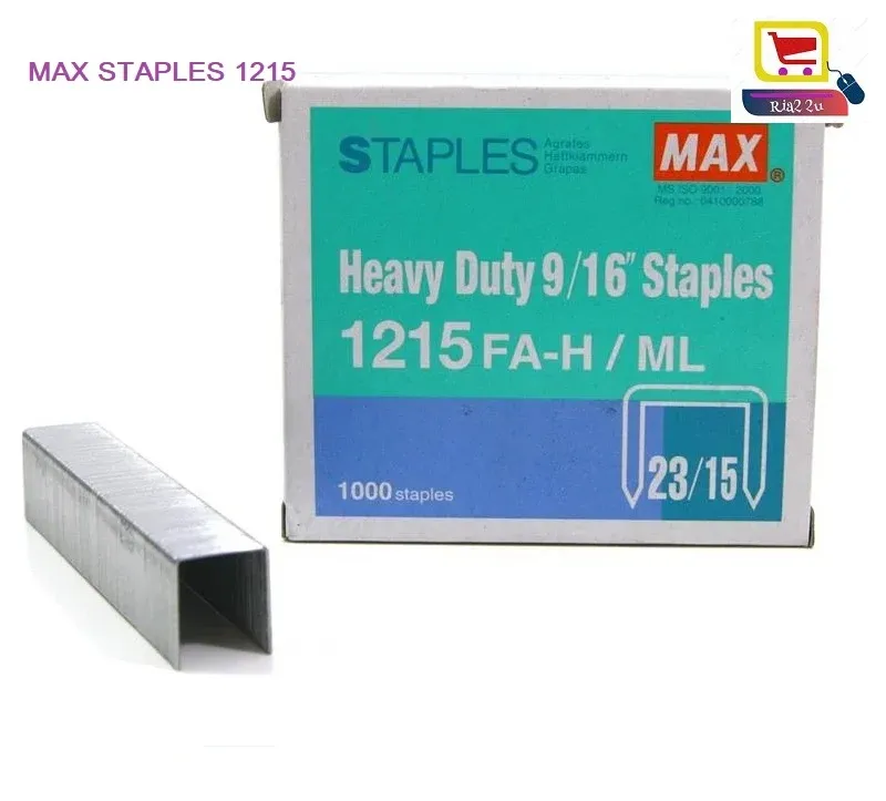 Max Heavy Duty Staples 1215 FA-H / 1215 / MAX STAPLES 1215 / STAPLES RTSB