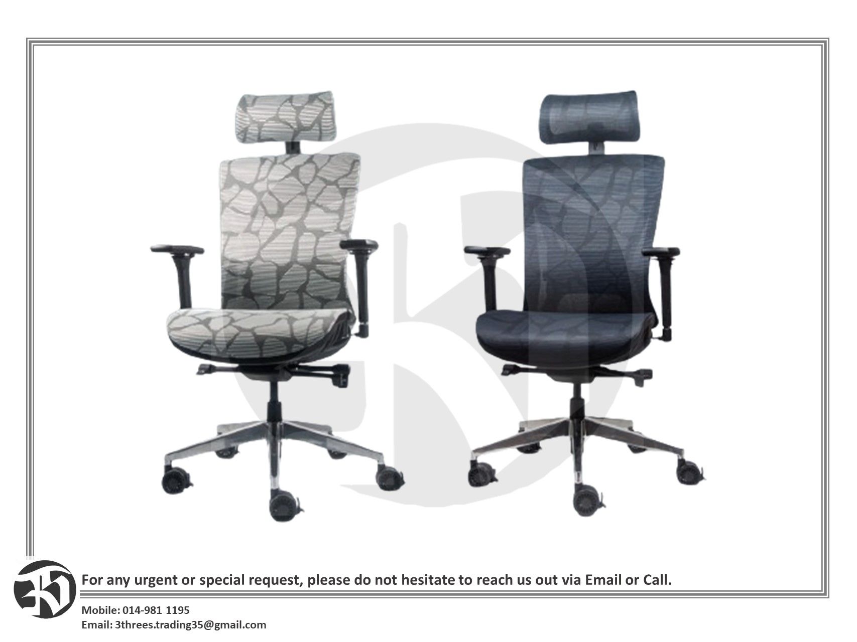 Alterseat CG Prime Ergonomic High-back Netting Mesh Chair