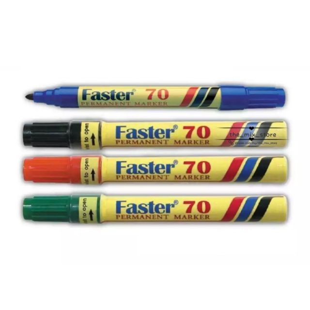 Faster Permanent Marker 70 Blue