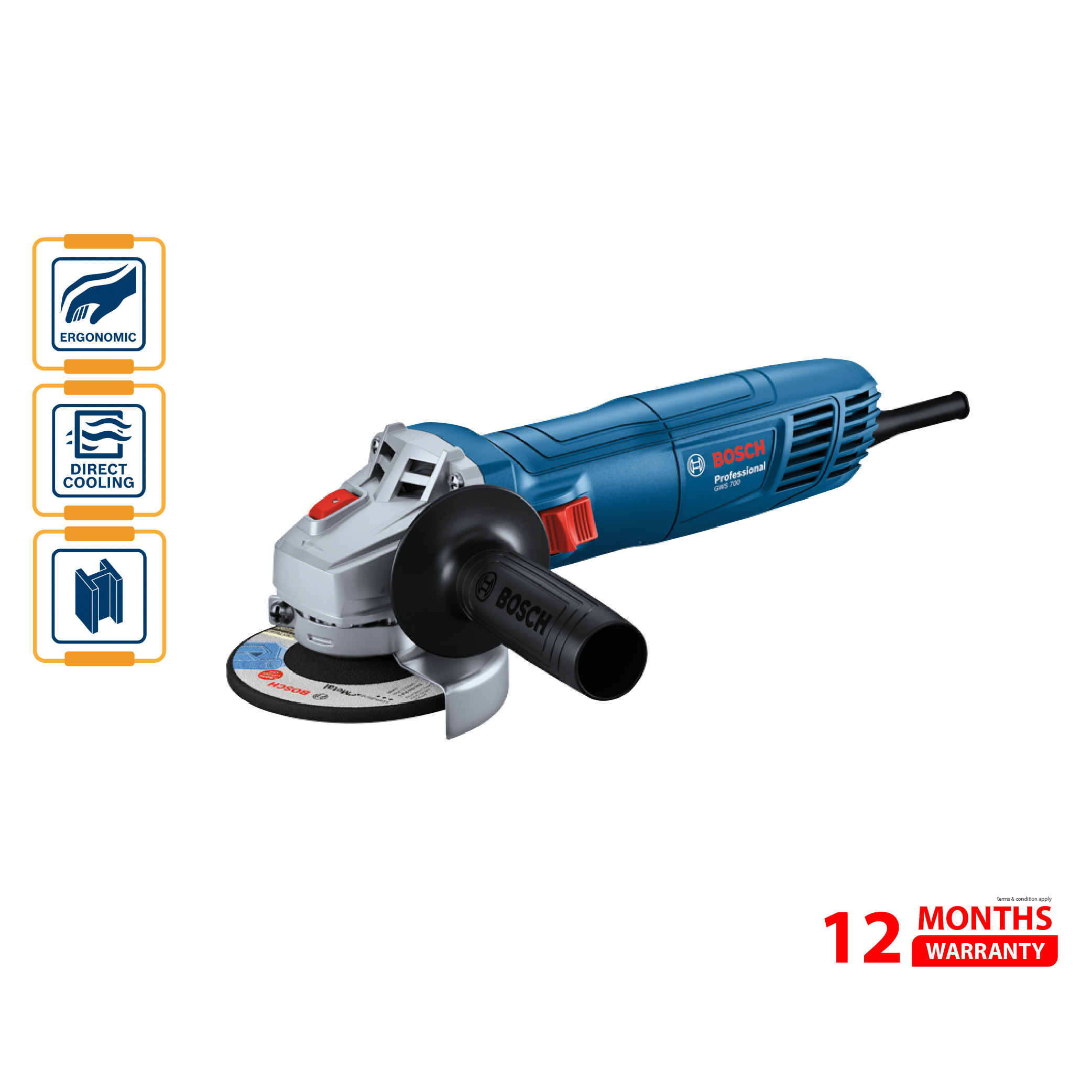 BOSCH GWS 700 (4") Grinder - 06013A31L0