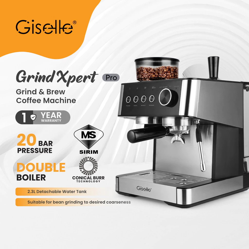 Giselle Grind-Xpert Professional 20Bar Dual Boiler Espresso Machine