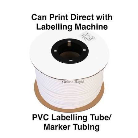 PVC Marking Tube Labelling Tube Label Tube Printer Labelling White Tube Cable Size 1mm, 2mm, 2.5mm