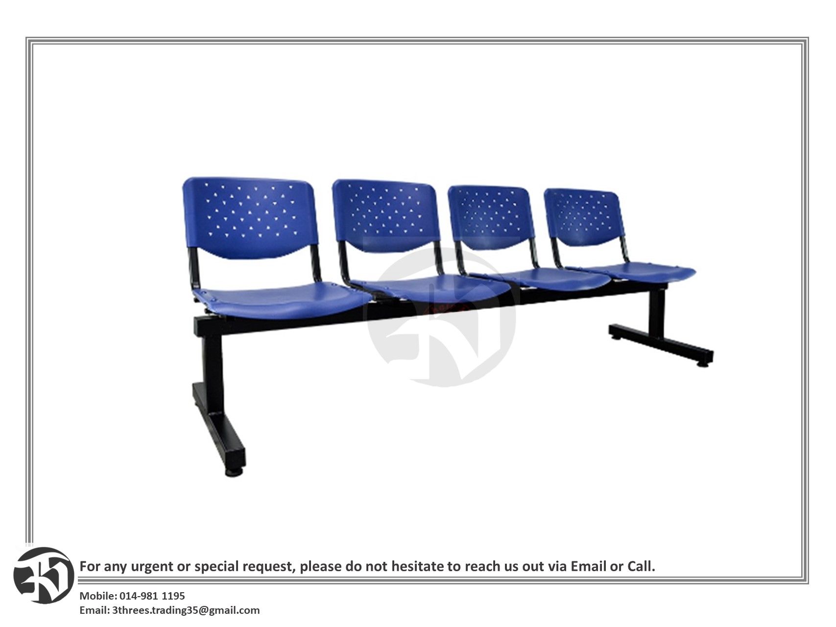 Visitor Link Chair : 2seater / 3seaters / 4seaters / 5seater