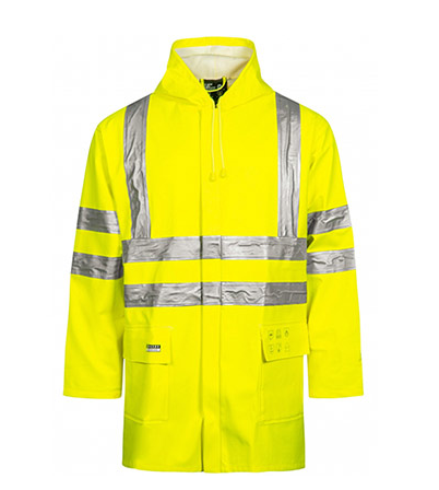 Lyngsøe Rainwear ARC-LR4055 Men’s Yellow Hi-Vis Arc-Flash Jacket S