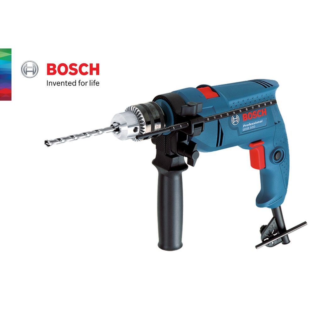 Genuine Malaysia - BOSCH GSB 550 Electrician Kit Professional Impact Drill (06011A15L1)