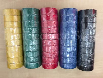 PVC ELECTRICAL INSULATION TAPE WIRE WIRING 18MM 5M (10pcs / 1bundle)
