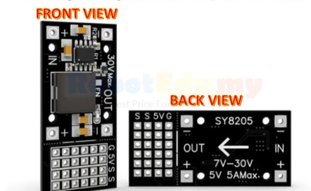 *7-30V 9V 12V 24V DC to DC Step Down High Ampere Voltage Regulator to 5V 5A MAX Module