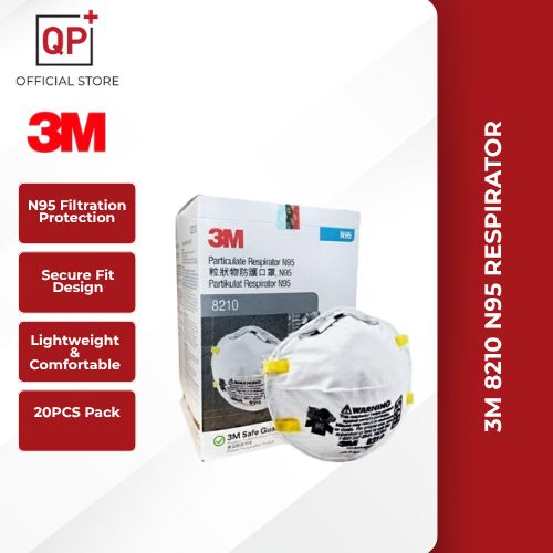 3M 8210 N95 RESPIRATOR (20PCS) | TOPENG PERNAFASAN 3M | 3M 口罩-