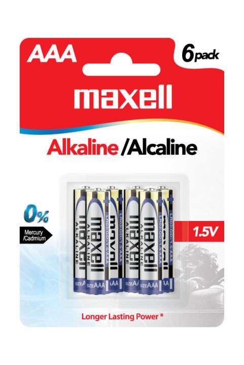 ALKALINE BATTERY SIZE AAA 1.5V (6PCS PER CARD)