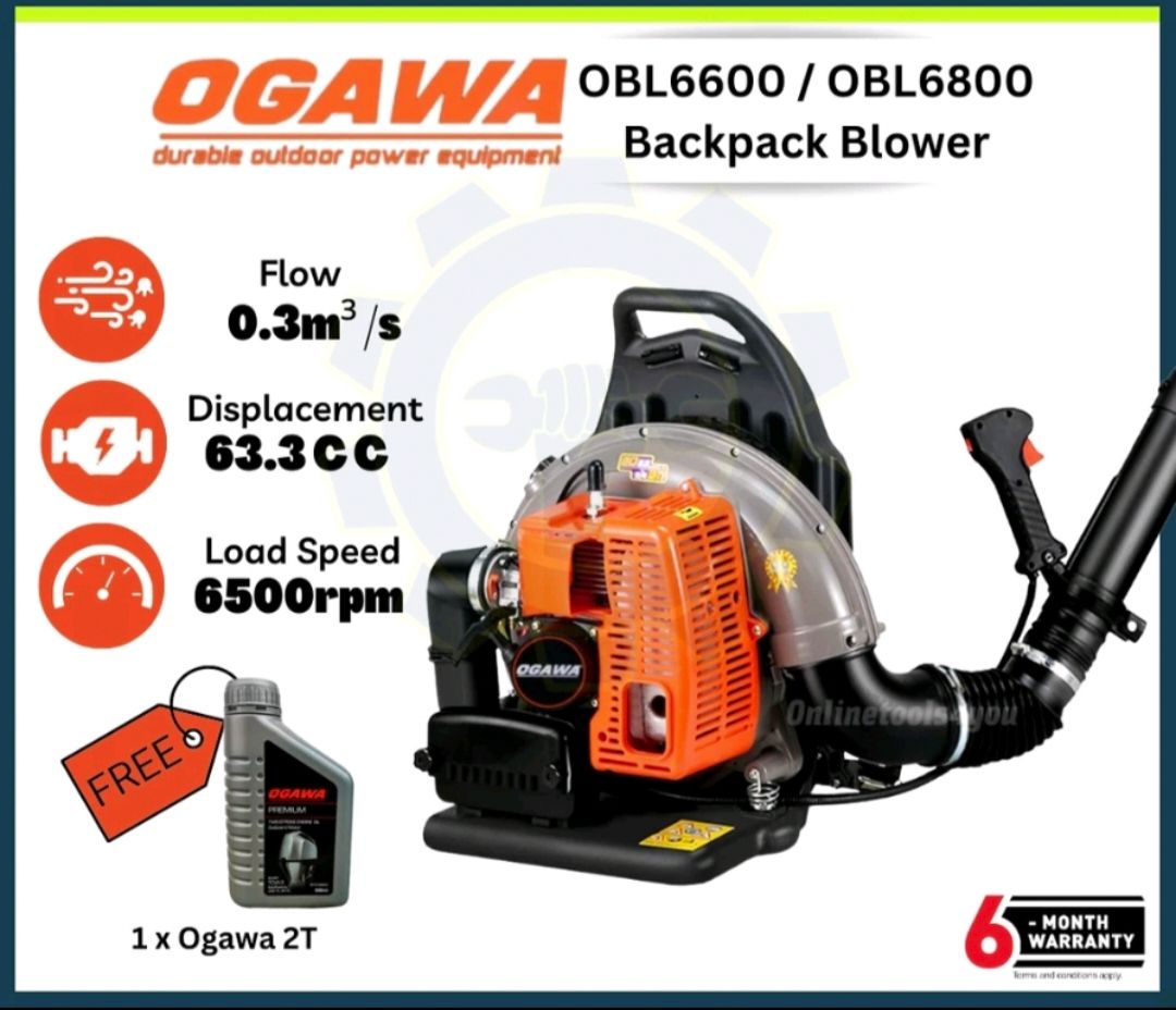 Ogawa Backpack Blower 2 Stroke (Model: OBL 6600)