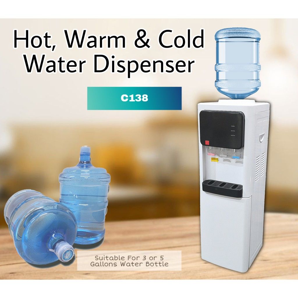 QP CUZCO C138 HOT, AMBIENT & COLD FLOOR-STANDING WATER DISPENSER