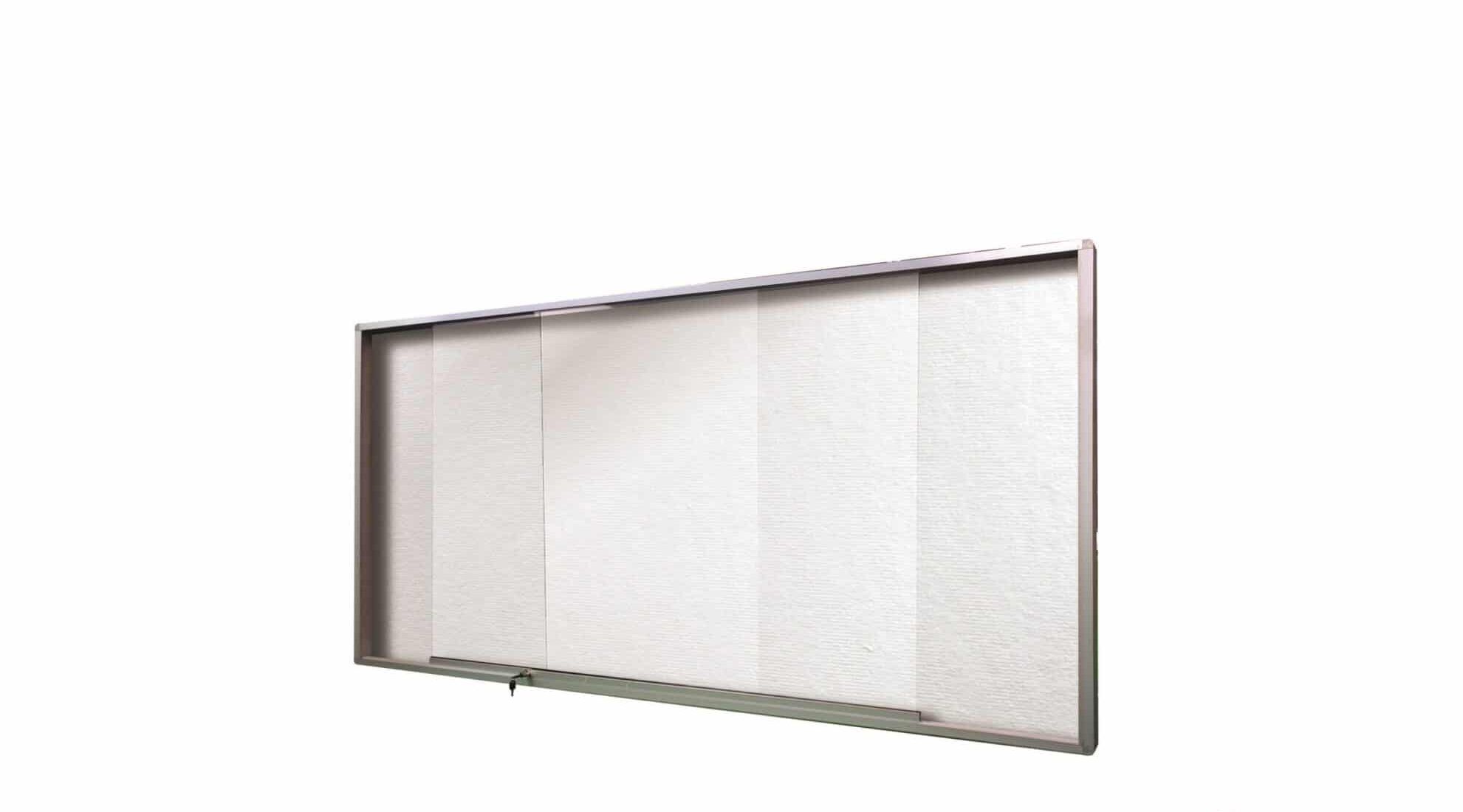 AY Office Soft Notice Board Sliding Glass Cabinet with Aluminium Frame [3 X 4 – H 900 X W 1200]