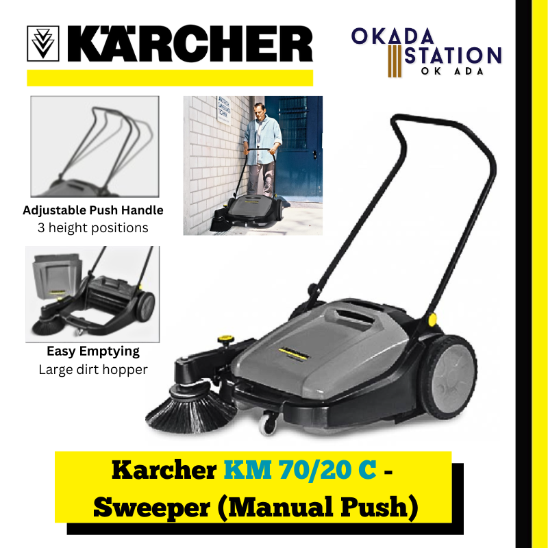 Karcher KM 70/20 C - Sweeper (Manual Driver) / Sweeper / Floor Sweeper / External Sweeper
