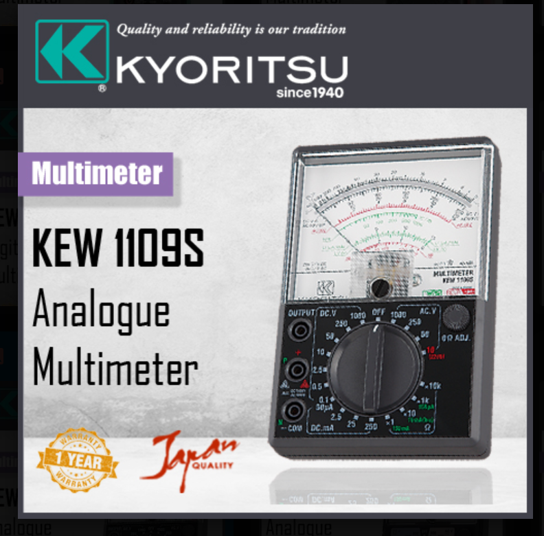 KYORITSU 1109S ANALOGUE MULTIMETER