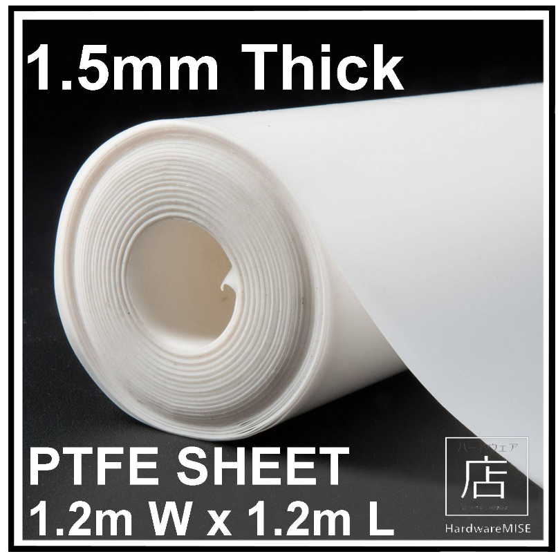 PTFE SHEET WHITE PLATE FILM THICKNESS 1.5MM X 1.2M X 1.2M
